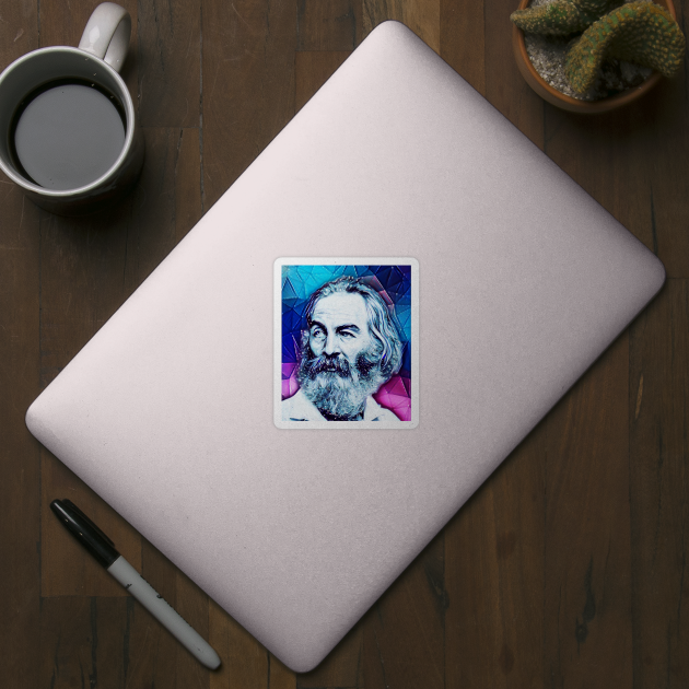 Walt Whitman Snowy Portrait | Walt Whitman Artwork 5 by JustLit